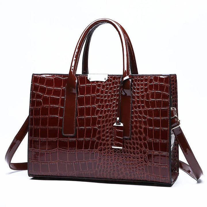 Nami | Handtasche mit Krokodilprägung