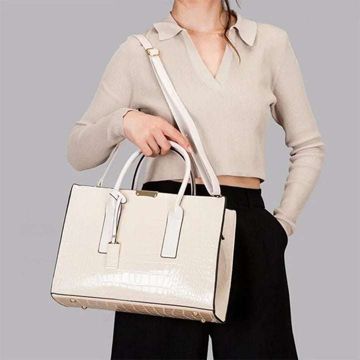 Nami | Handtasche mit Krokodilprägung