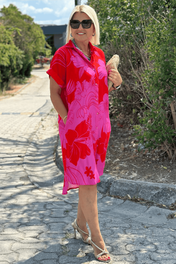 Augusta | Kleid mit Blumenmuster