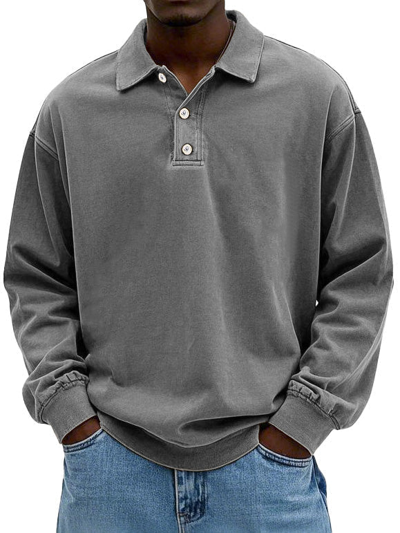 Wyatt | Vintage Langarm-Polohemd