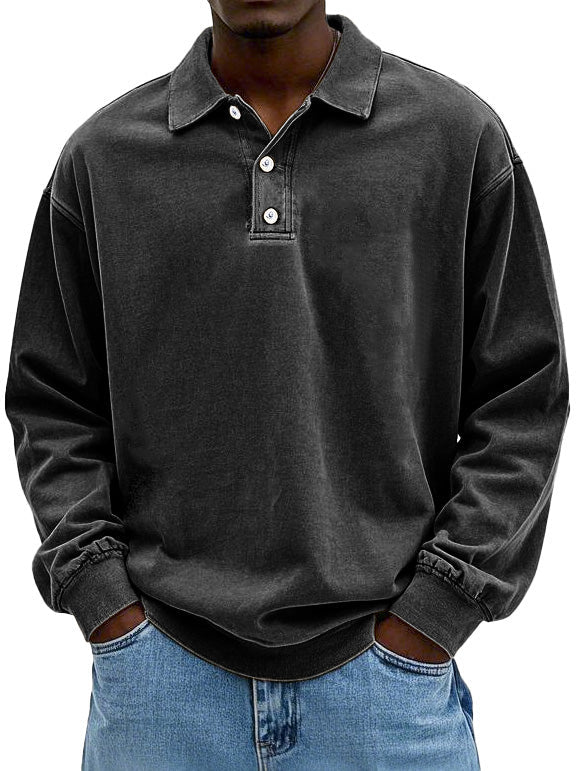 Wyatt | Vintage Langarm-Polohemd