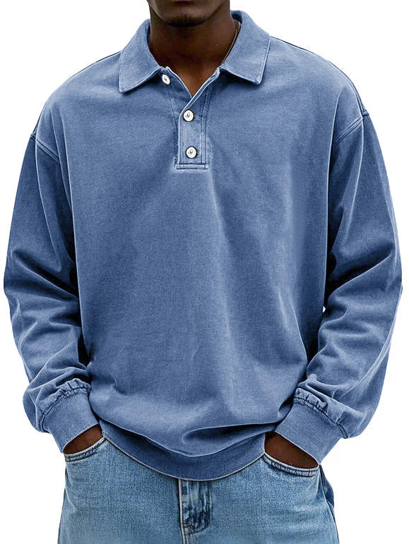 Wyatt | Vintage Langarm-Polohemd