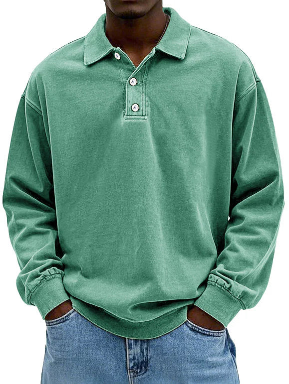 Wyatt | Vintage Langarm-Polohemd