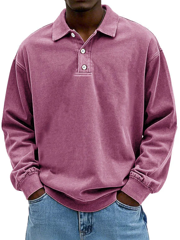 Wyatt | Vintage Langarm-Polohemd
