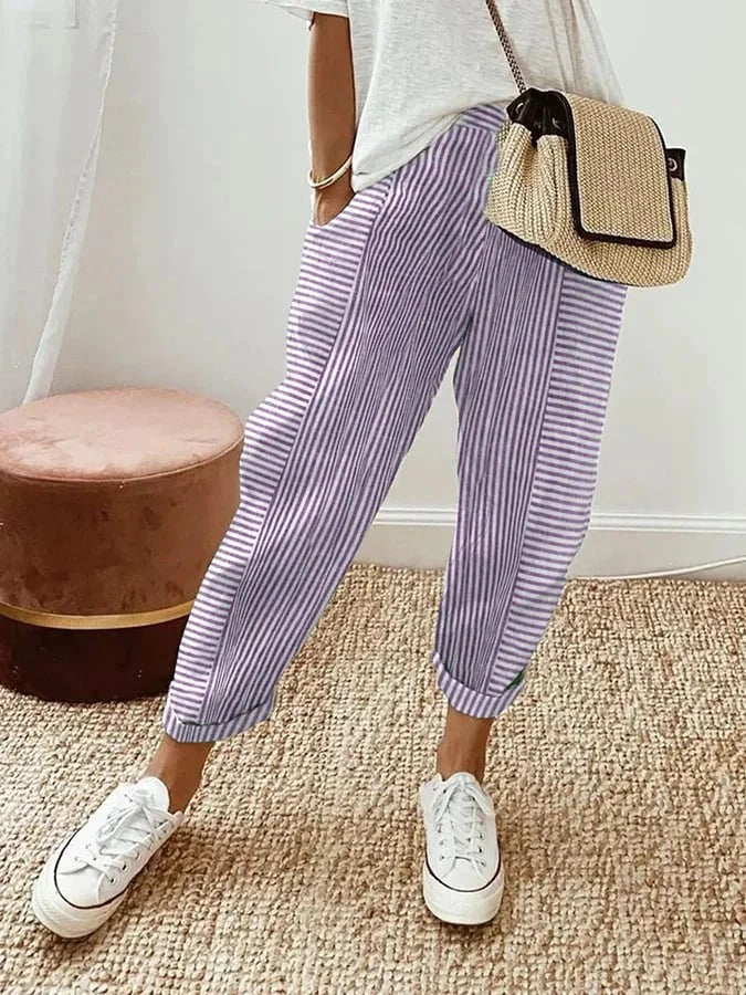 Matthea | Gestreifte lockere Hose