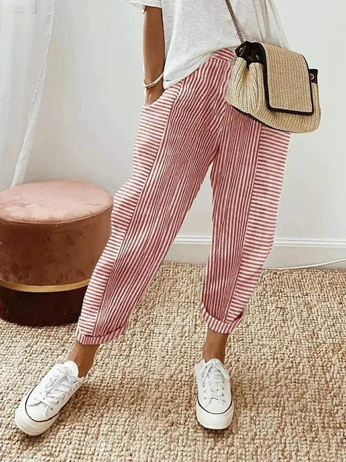 Matthea | Gestreifte lockere Hose
