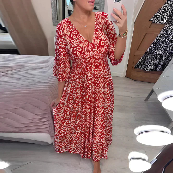 Brylee | Luftiges Sommerkleid mit V-Ausschnitt