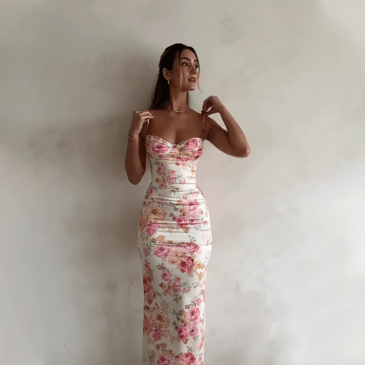Artemis | Sommerliches Maxikleid mit Blumenmuster