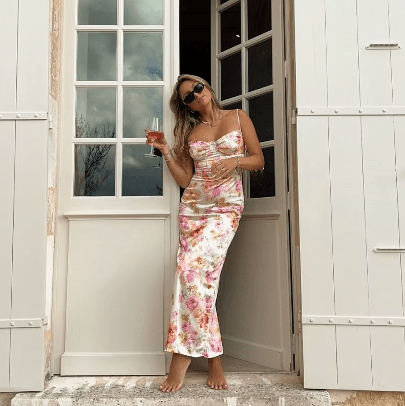 Artemis | Sommerliches Maxikleid mit Blumenmuster
