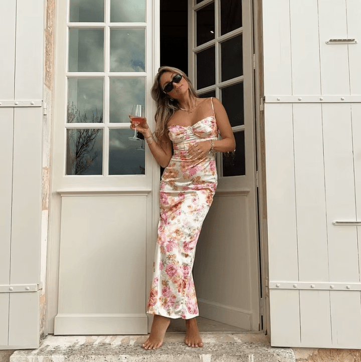 Artemis | Sommerliches Maxikleid mit Blumenmuster