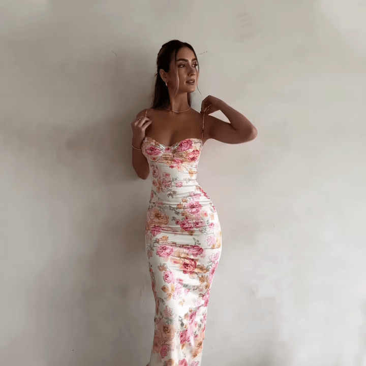 Artemis | Sommerliches Maxikleid mit Blumenmuster