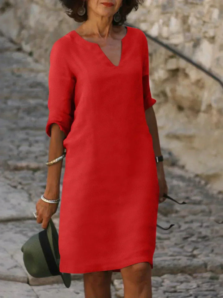 Rositta | Elegantes Kleid mit V-Ausschnitt