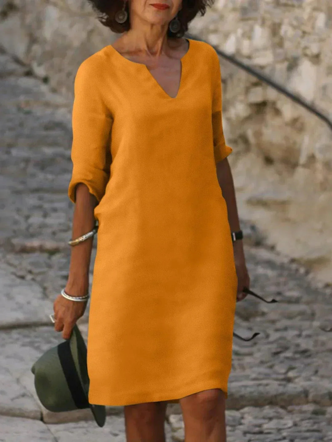 Rositta | Elegantes Kleid mit V-Ausschnitt