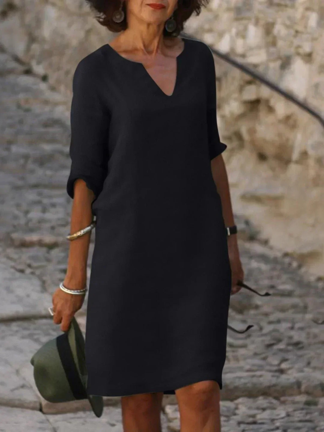 Rositta | Elegantes Kleid mit V-Ausschnitt