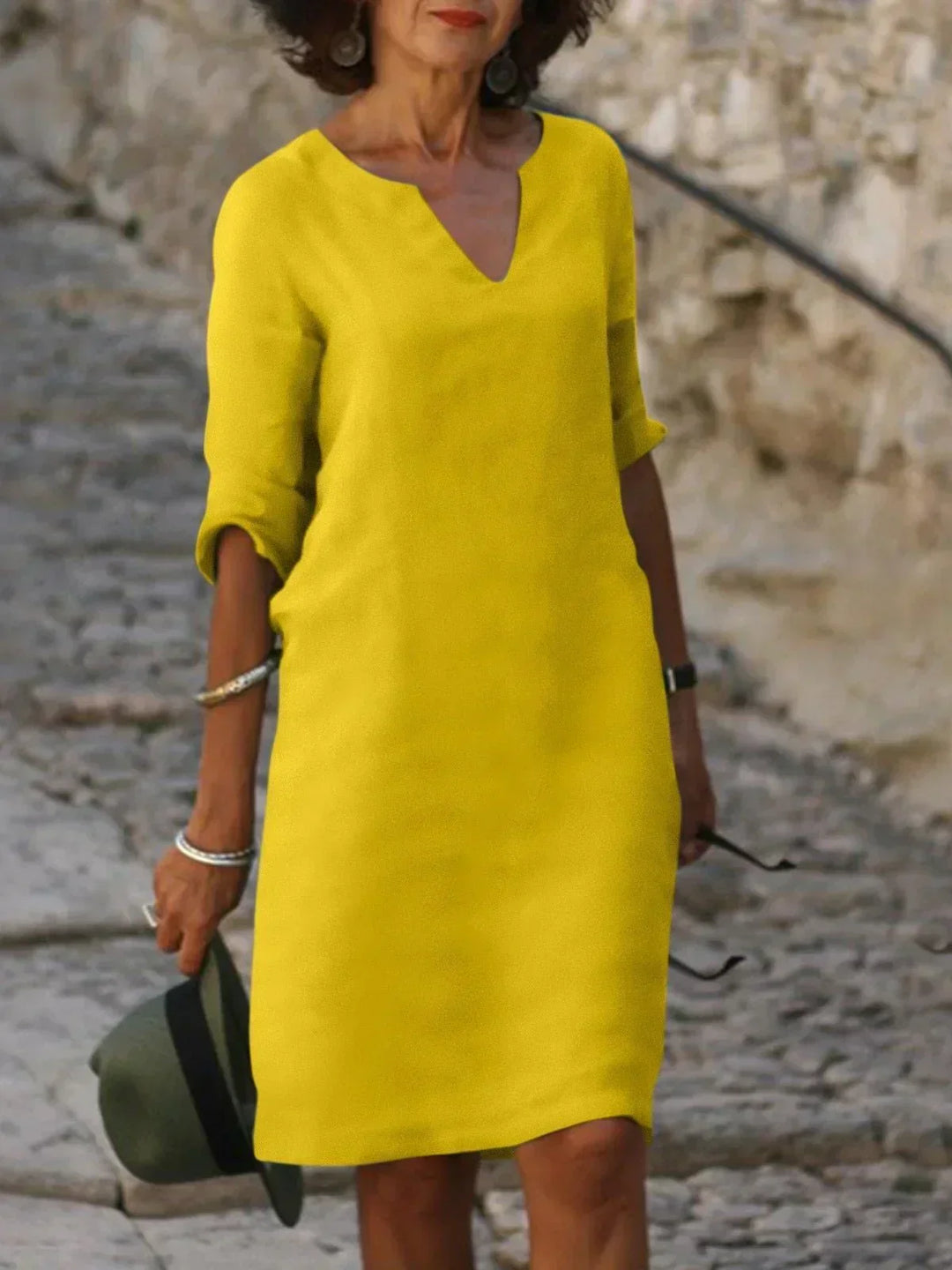 Rositta | Elegantes Kleid mit V-Ausschnitt