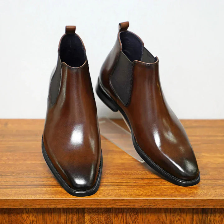 Simon | Raffinierte Chelsea-Stiefel aus Leder
