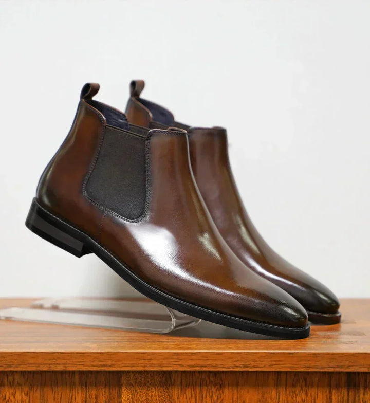 Simon | Raffinierte Chelsea-Stiefel aus Leder