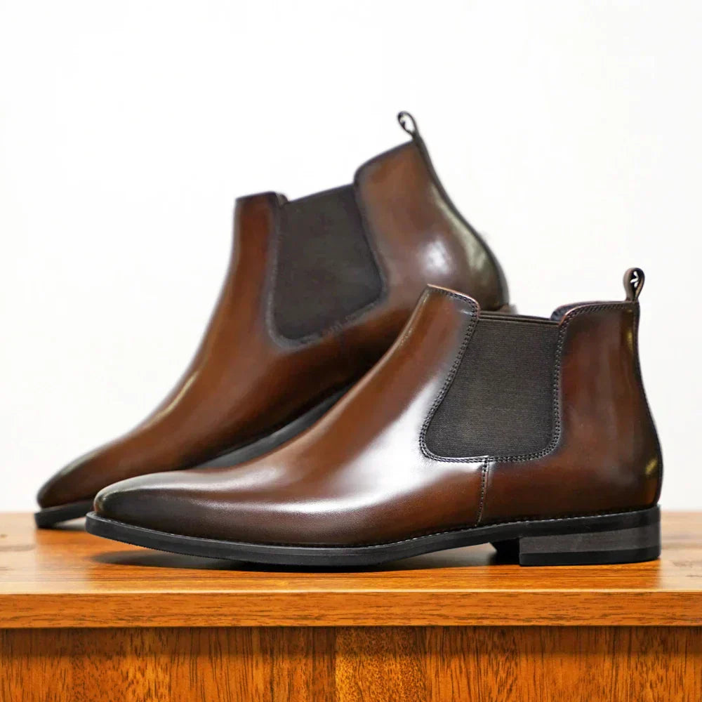 Simon | Raffinierte Chelsea-Stiefel aus Leder