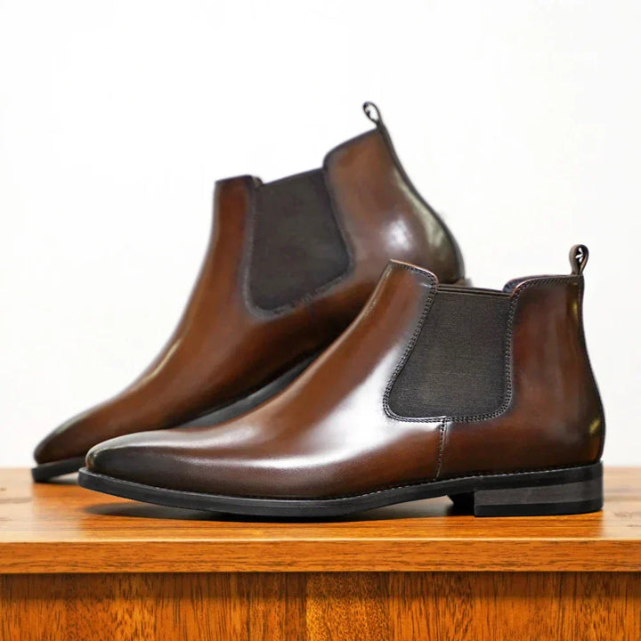 Simon | Raffinierte Chelsea-Stiefel aus Leder
