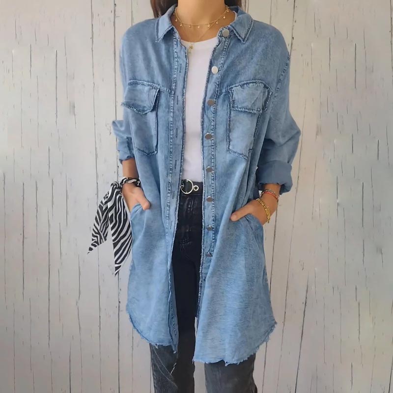 Deanna |  Übergroßes Jeanshemd