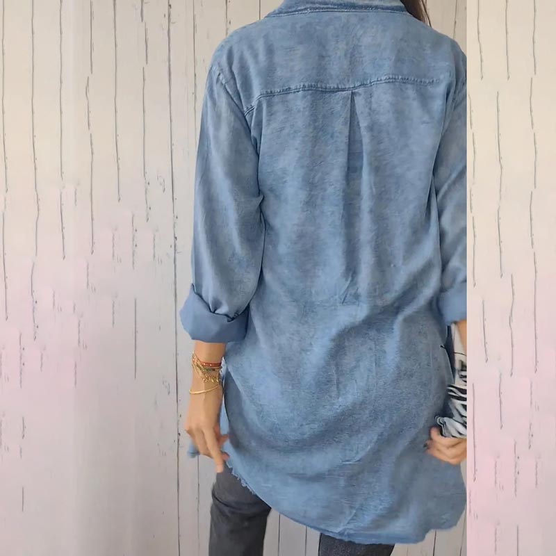 Deanna |  Übergroßes Jeanshemd