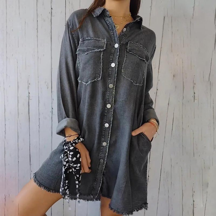 Deanna |  Übergroßes Jeanshemd