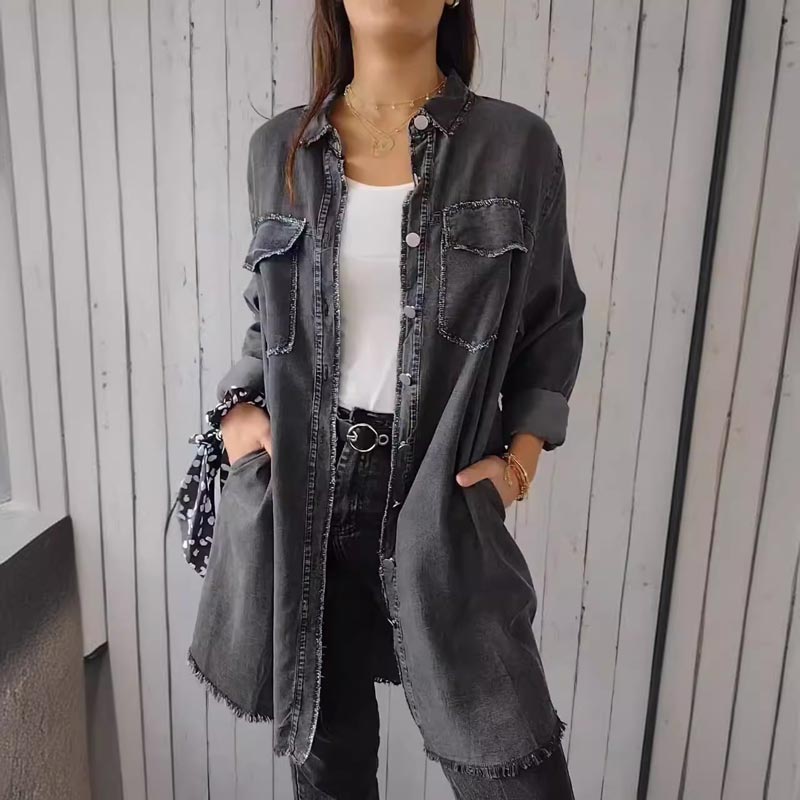 Deanna |  Übergroßes Jeanshemd
