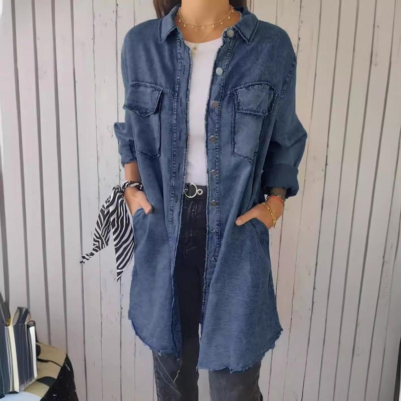 Deanna |  Übergroßes Jeanshemd