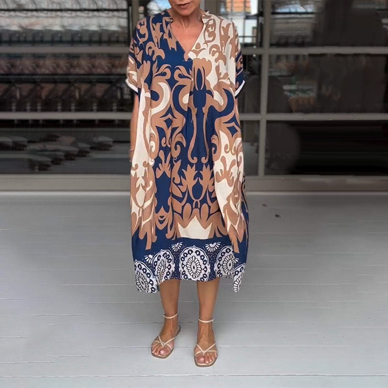 Billie | Luftiges Midikleid mit V-Ausschnitt