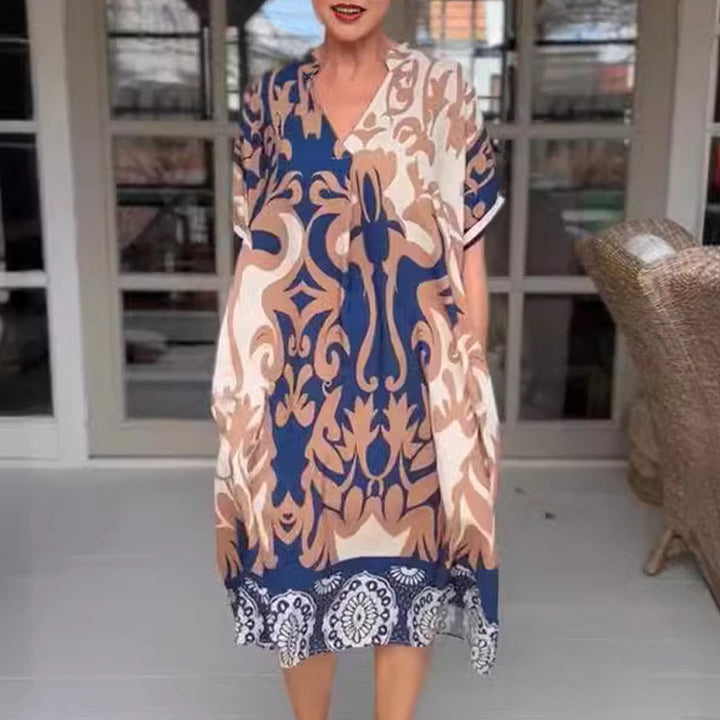 Billie | Luftiges Midikleid mit V-Ausschnitt