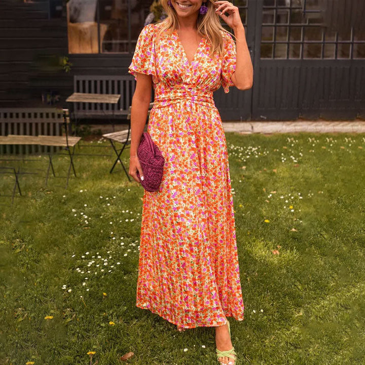 Rheanne | Sommerkleid mit V-Ausschnitt