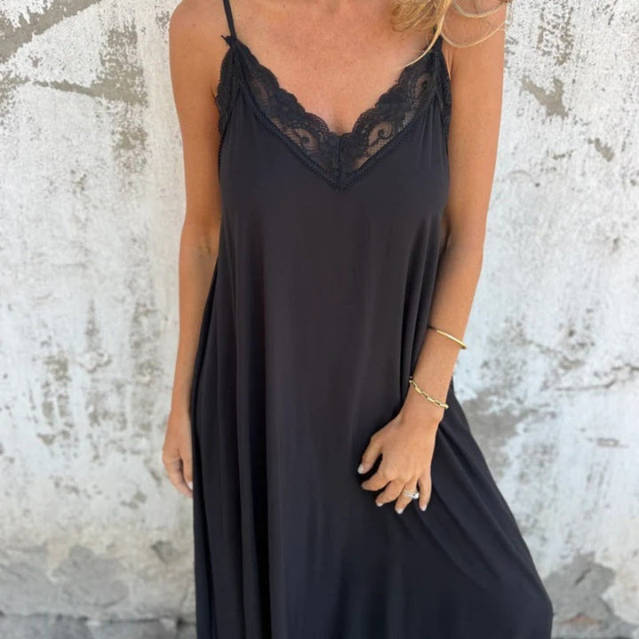 Roena | Elegantes V-Ausschnitt Kleid