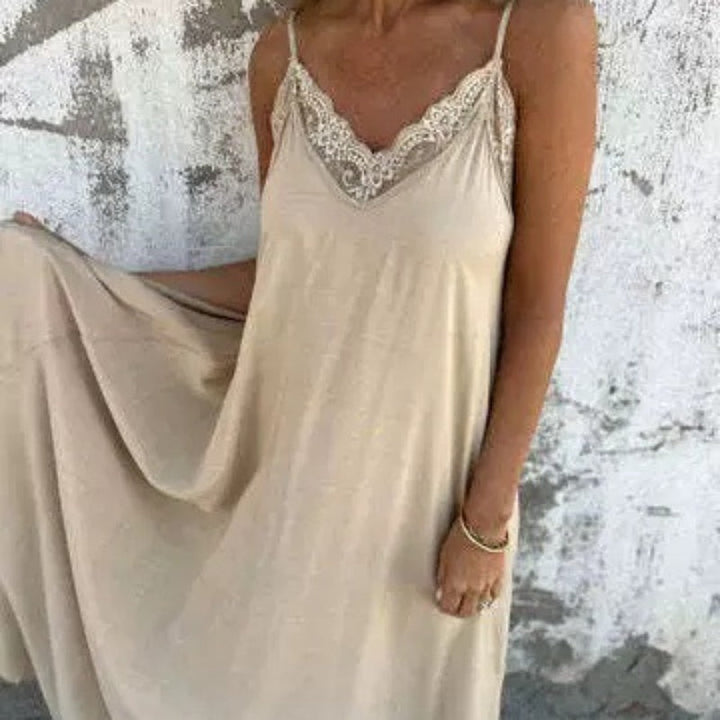Roena | Elegantes V-Ausschnitt Kleid