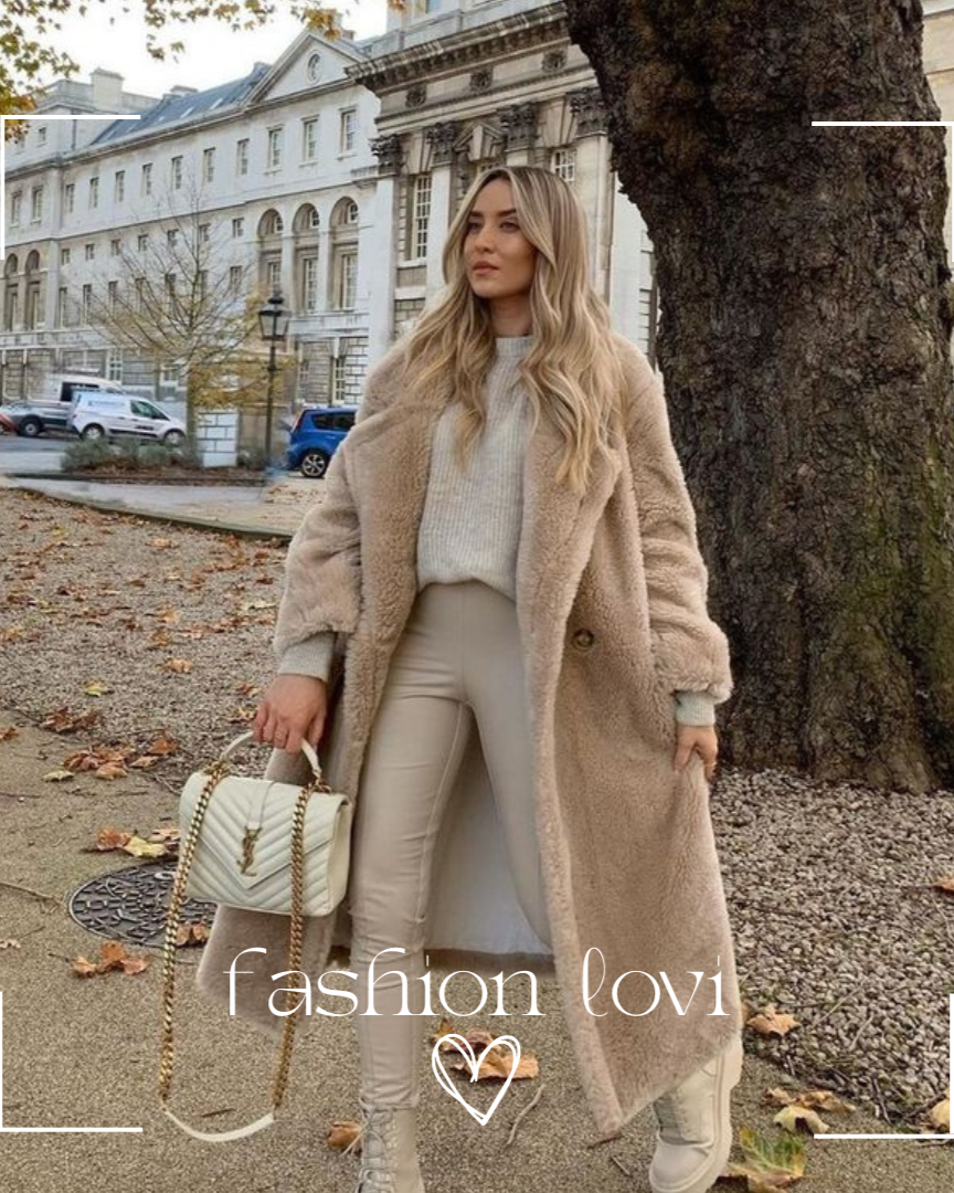 Zoey | Langer Teddymantel
