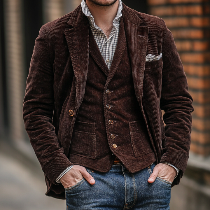 Declan | Vintage-Blazer mit Weste