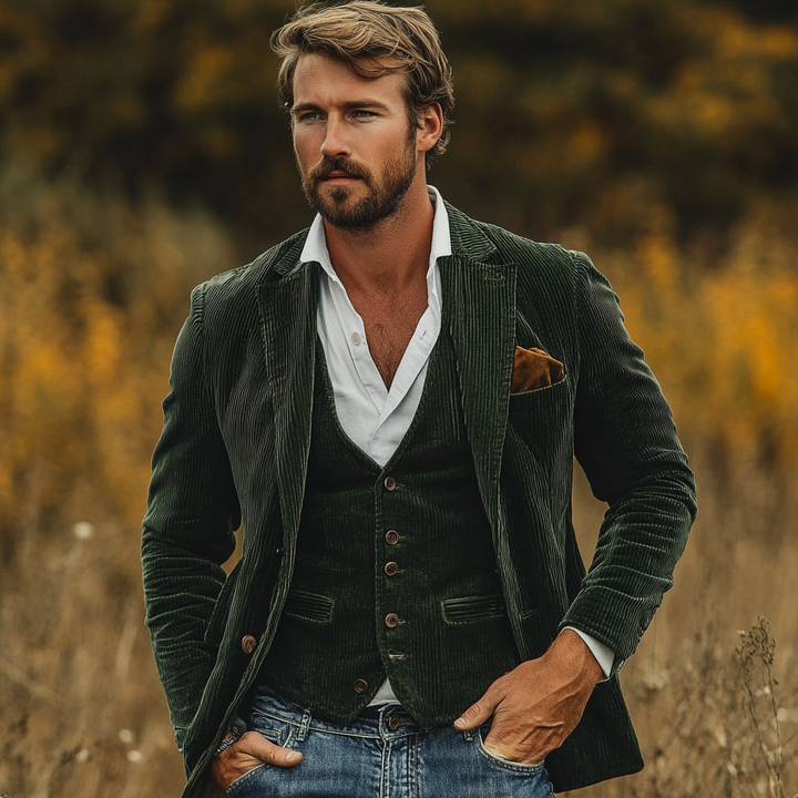 Declan | Vintage-Blazer mit Weste