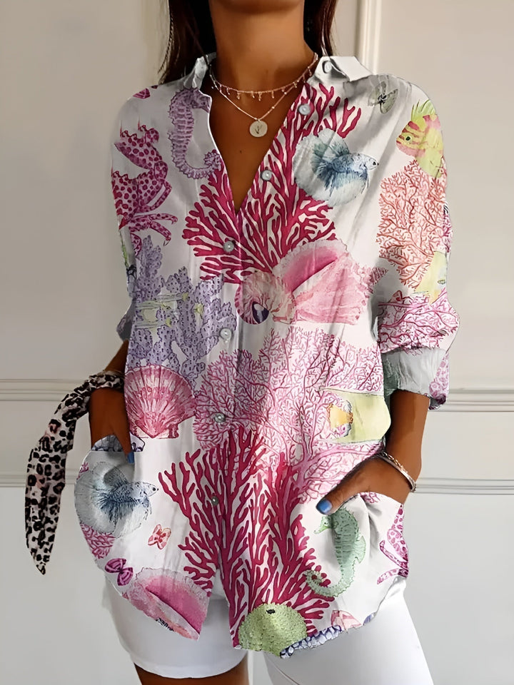 Clare | Schicke Bluse mit verspielten Drucken