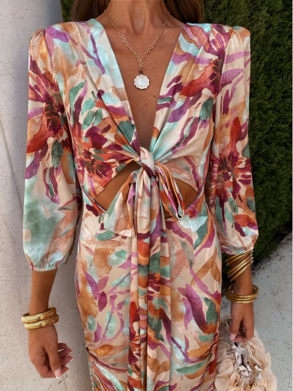 Elena | Elegantes Kleid mit Cut-Out
