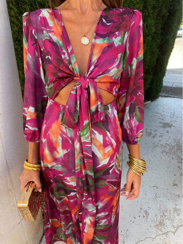 Elena | Elegantes Kleid mit Cut-Out