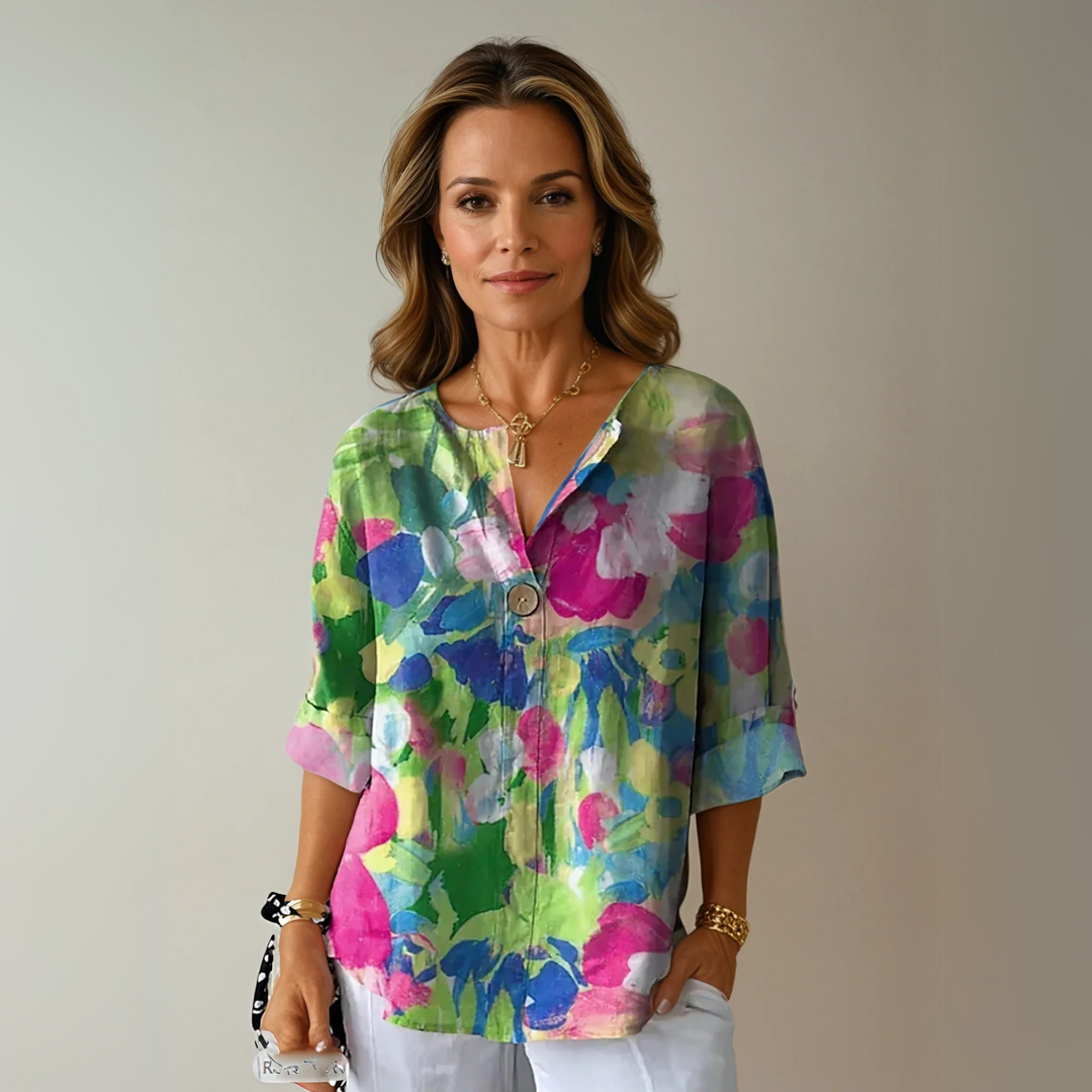 Ivanna | Schicke Bluse mit Blumenmuster