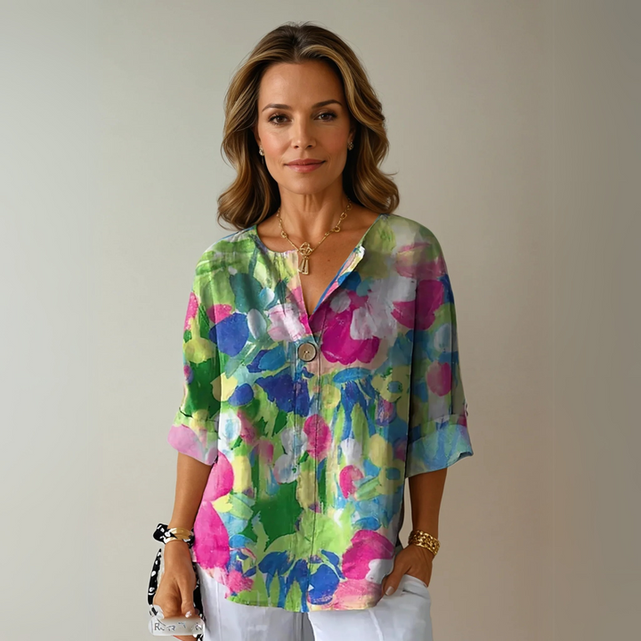 Ivanna | Schicke Bluse mit Blumenmuster