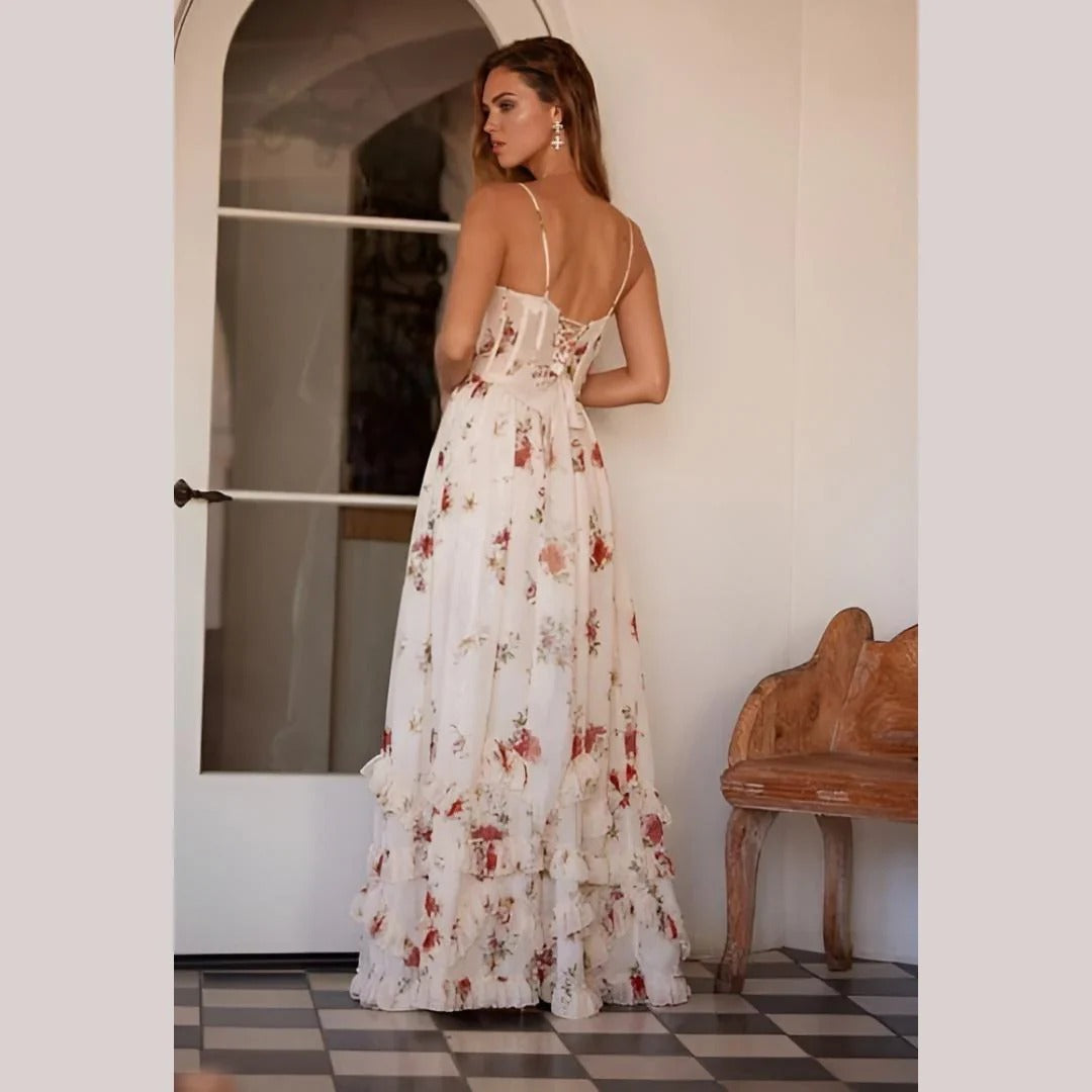 Hanna | Midikleid mit Blumenmuster