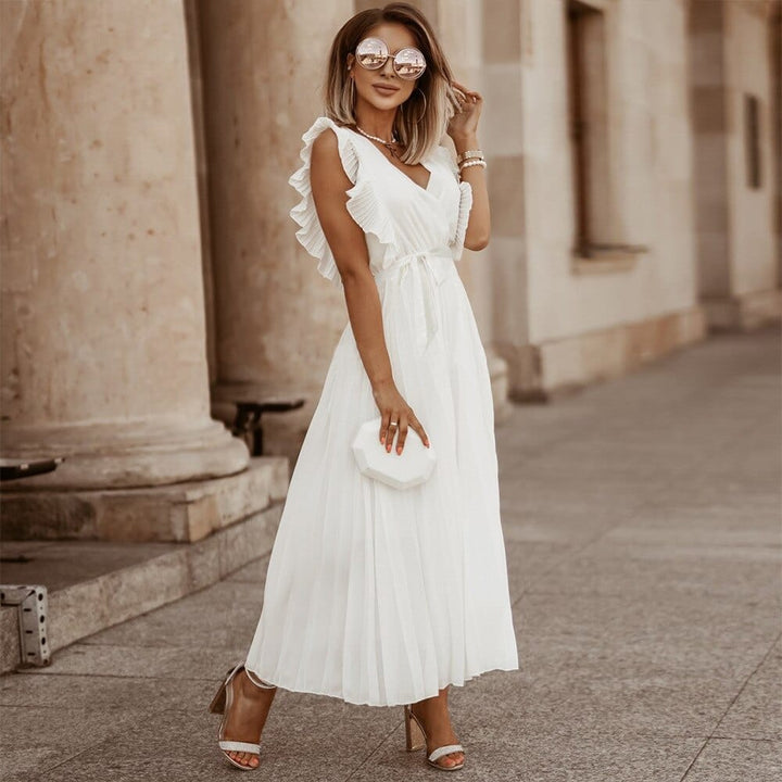 Kori | Kleid mit V-Ausschnitt